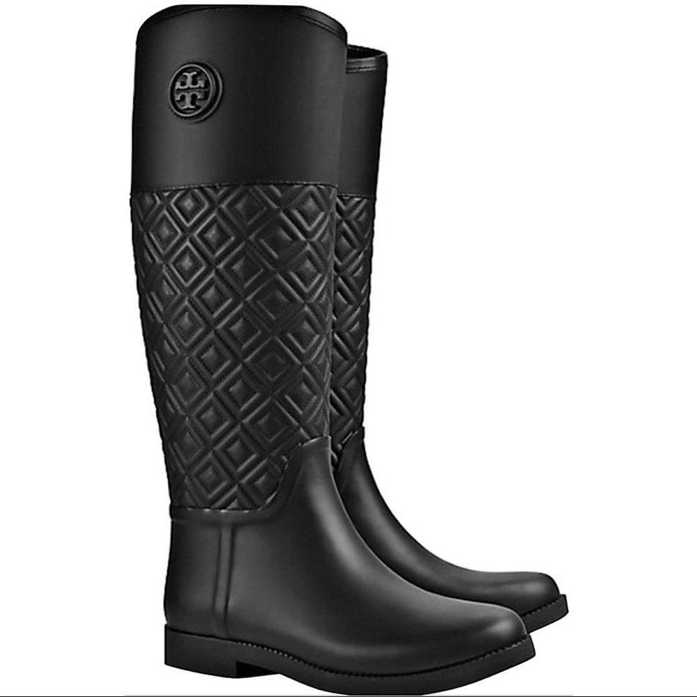 Tory Burch Marion Quilted Rainboots